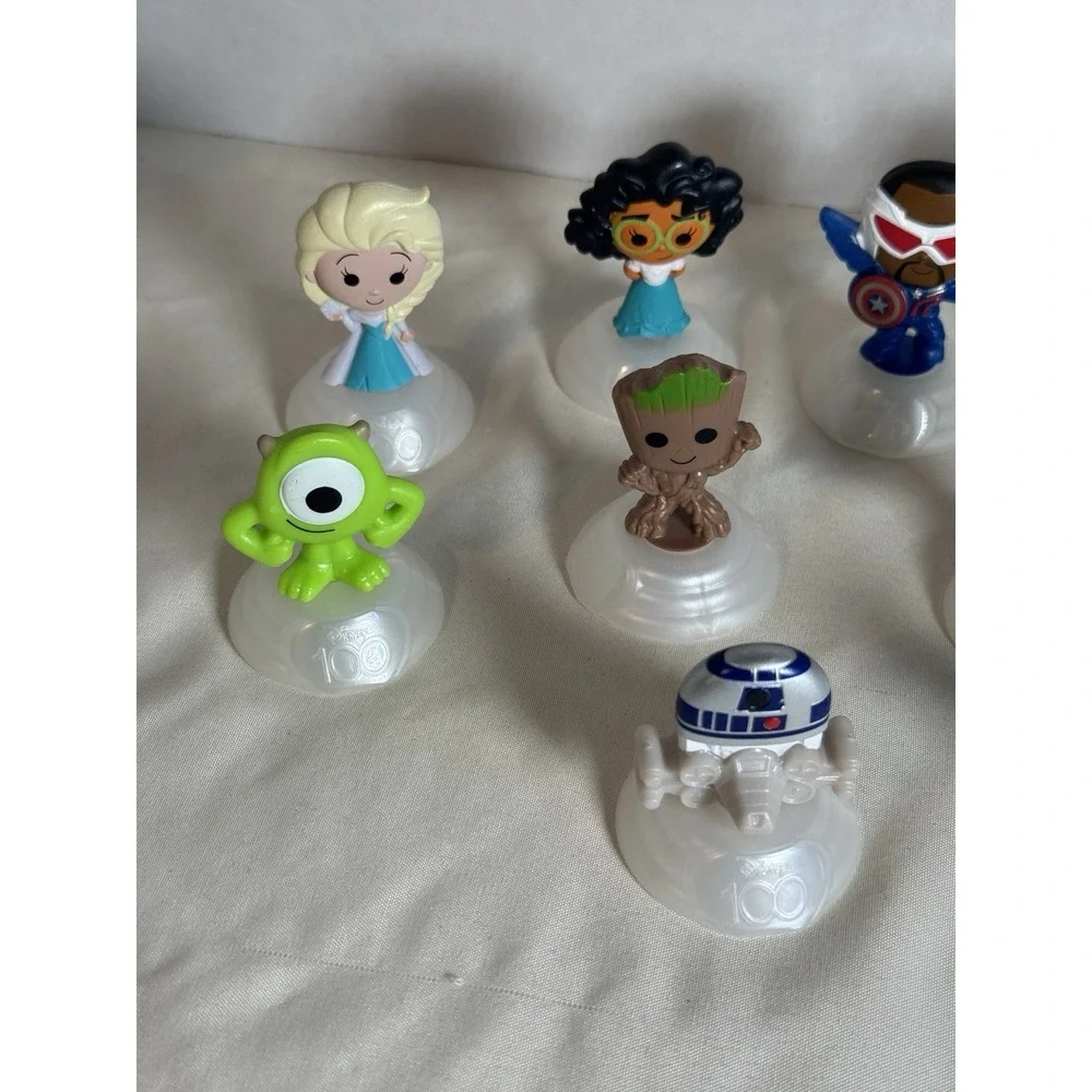 2023 McDonald's Disney 100 Toy Figures Lot of 12 Happy Meal Marvel Star Wars